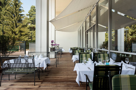 Wyndham Grand Salzburg Conference Centre Restaurant terrace
